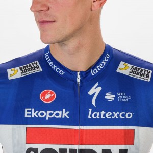 Soudal Quick-Step frans kampioen 2023 Competizione wielershirt met korte mouwen professioneel wielerteam