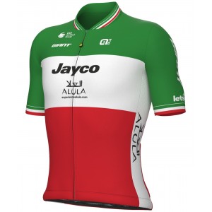 Team Jayco AlUla Italiaans kampioen 2023 wielershirt met korte mouwen - ALE professioneel wielerteam