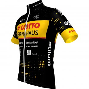 Team Lotto-Kern Haus 2023 wielershirt korte mouw (lange ritssluiting) professionele wielerploeg