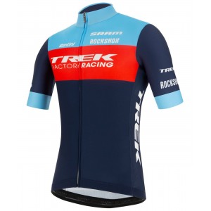 Trek Factory Racing XC 2022 fietsshirt met korte mouwen (lange ritssluiting) professioneel wielerteam