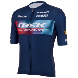 Trek Factory Racing XC 2023 fietsshirt met korte mouwen (lange ritssluiting) professioneel wielerteam