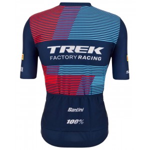 Trek Factory Racing XC 2023 fietsshirt met korte mouwen (lange ritssluiting) professioneel wielerteam