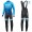 2019 Giant Race Day Light Blauw Thermal Fietskleding Set Wielershirts Lange Mouw+Lange Wielrenbroek Bib 891LSTH