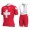 2019 Groupama FDJ Swiss Champion Fietskleding Set Fietsshirt Met Korte Mouwen+Korte Koersbroek Bib 891VXCU