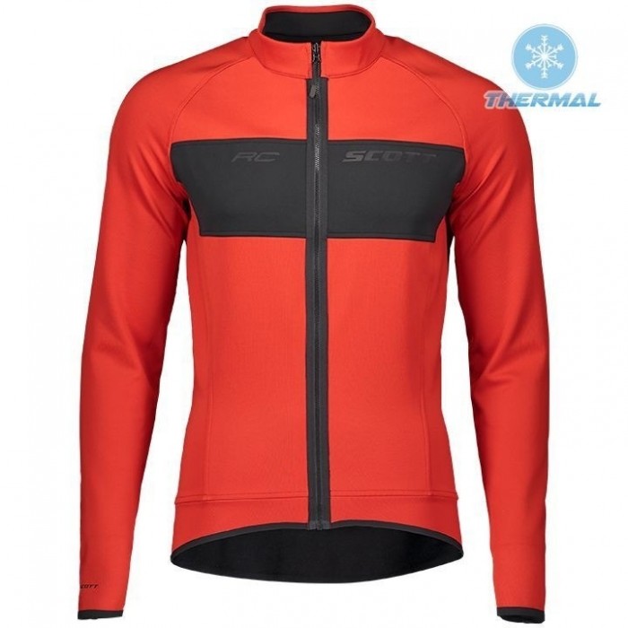 2019 Scott RC FF Rood Thermal Wielershirt Lange Mouw 390RDQM