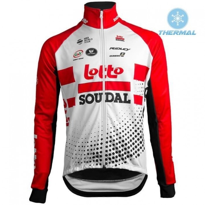 2019 Team Lotto Rood Thermal Wielershirt Lange Mouw 289HGTH