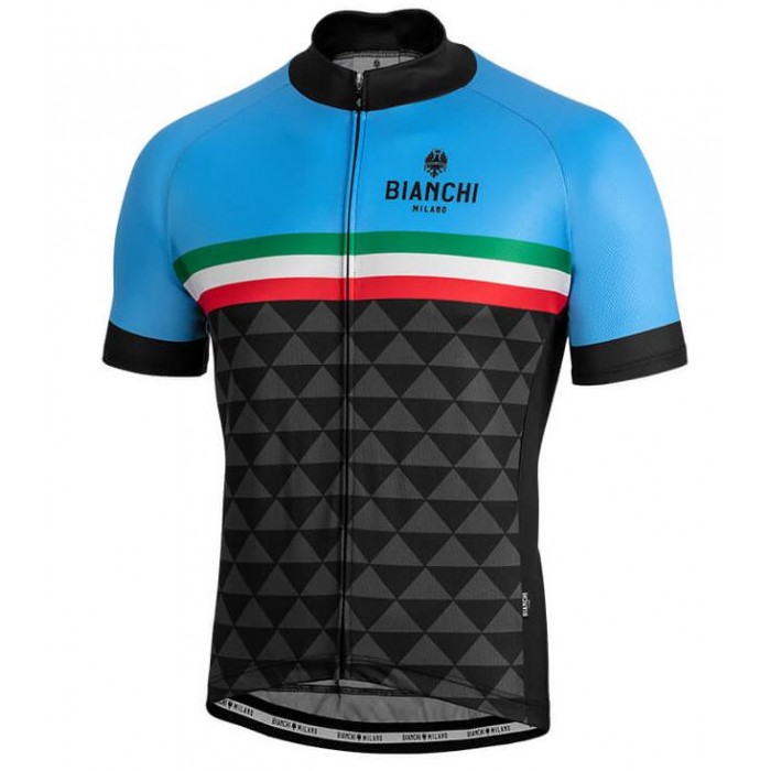 BIANCHI MILANO Codigoro Blue Wielershirt Korte Mouw