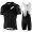 100% Exceed-Black Fietskleding Set Wielershirt Korte Mouw+Korte Fietsbroeken Bib