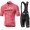 Giro D'Italia 2019 Rosa Fietskleding Set Wielershirt Korte Mouw+Korte Fietsbroeken Bib