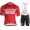 BONTRAGER Circuit Red Fietskleding Set Wielershirt Korte Mouw+Korte Fietsbroeken Bib