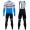 2020 CUBE Blauw Pro Team Thermal Fietskleding Set Wielershirts Lange Mouw+Lange Wielrenbroek Bib 998XVXC