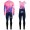 2020 EF Pro Cycling Team Pink Thermal Fietskleding Set Wielershirts Lange Mouw+Lange Wielrenbroek Bib 500SRAC