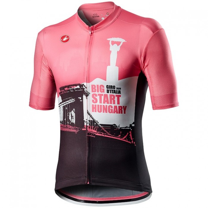 2020 GIRO D'ITALIA Hungary Big Start Wielershirt Korte Mouw 168WZWE