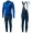 2020 Italia Blauw Thermal Fietskleding Set Wielershirts Lange Mouw+Lange Wielrenbroek Bib 768SGJF