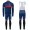 2020 Kalas GBR Country Team Blauw Thermal Fietskleding Set Wielershirts Lange Mouw+Lange Wielrenbroek Bib 352YPKB