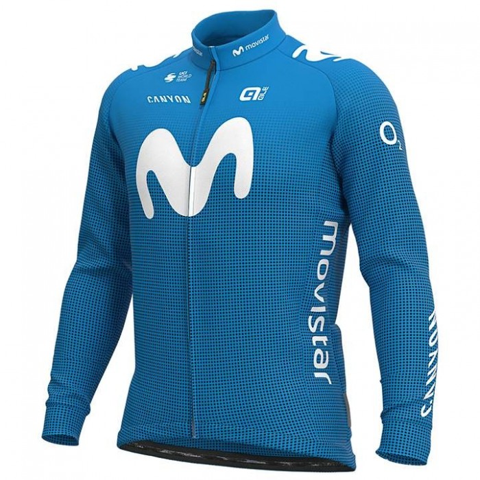 2020 MOVISTAR Team Fietskleding Wielershirt Lange Mouw 194MLBL