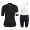 2020 Rapha Pro Team Dames's Zwart-Wit Fietskleding Set Wielershirt Korte Mouw+Korte Fietsbroeken Bib 658PAKY