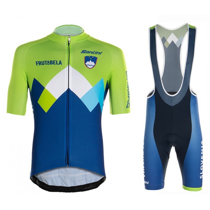 2020 SLOVENIA Country Team Fietskleding Set Fietsshirt Met Korte Mouwen+Korte Koersbroek Bib 829WVZO