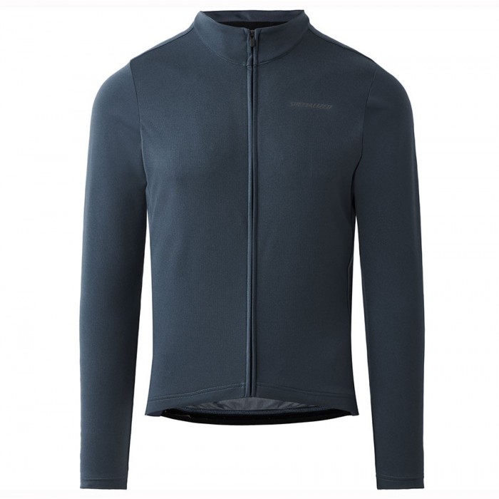 2020 Specialized Grey-Blauw Fietskleding Wielershirt Lange Mouw 403JJIU