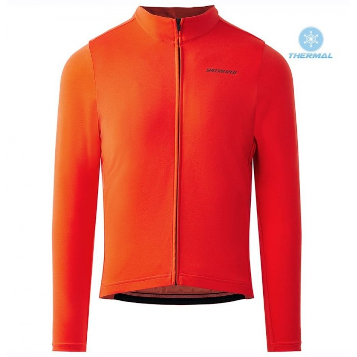 2020 Specialized Rood Thermal Wielershirt Lange Mouw 159LKPH