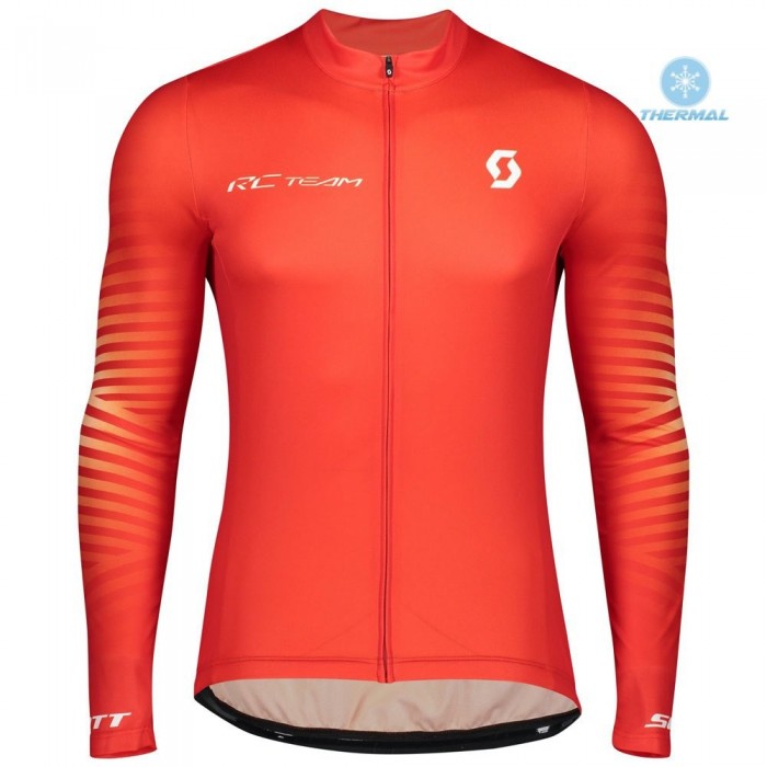 2020 Scott RC Team 1.0 Fiery Thermal Wielershirt Lange Mouw 930GELC