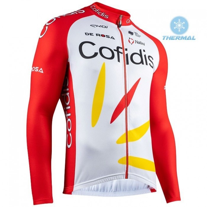 2020 Team Cofidis Pro Thermal Wielershirt Lange Mouw 904WGUP