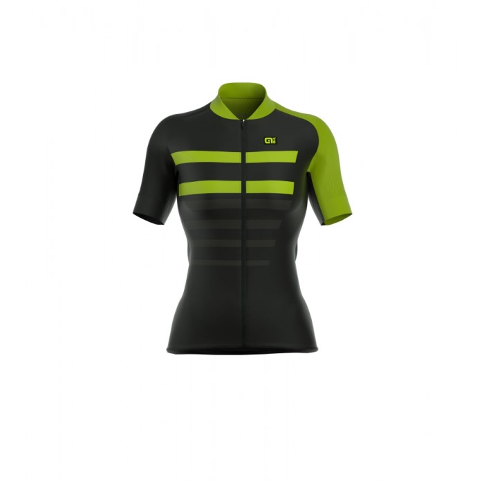 ALE PRR 2.0 PIUMA Dames Wielershirt Korte Mouw Fluo Groen