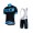 2015 ALE Fietskleding Set Fietsshirt Met Korte Mouwen+Korte Koersbroek Blauw Zwart