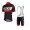 2015 ALE Fietskleding Set Fietsshirt Met Korte Mouwen+Korte Koersbroek Rood Zwart