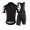 2016 ASSOS Fietskleding Set Fietsshirt Met Korte Mouwen+Korte Koersbroek Zwart Wit