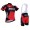 2016 BMC Wielerkleding Set Wielershirt Korte Mouwen+Fietsbroeken Bib Zwart Rood