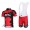 BMC Racing Teams Fietskleding Set Fietsshirt Met Korte Mouwen+Korte Koersbroek Rood