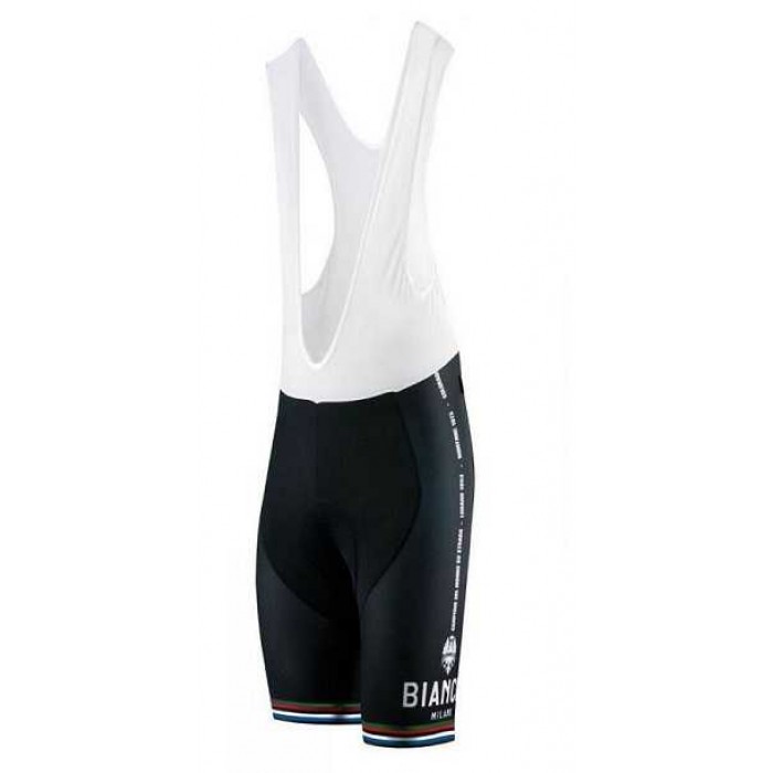 2016 BIANCHI-MILANO PRIDE Korte Fietsbroeken Bib Zwart