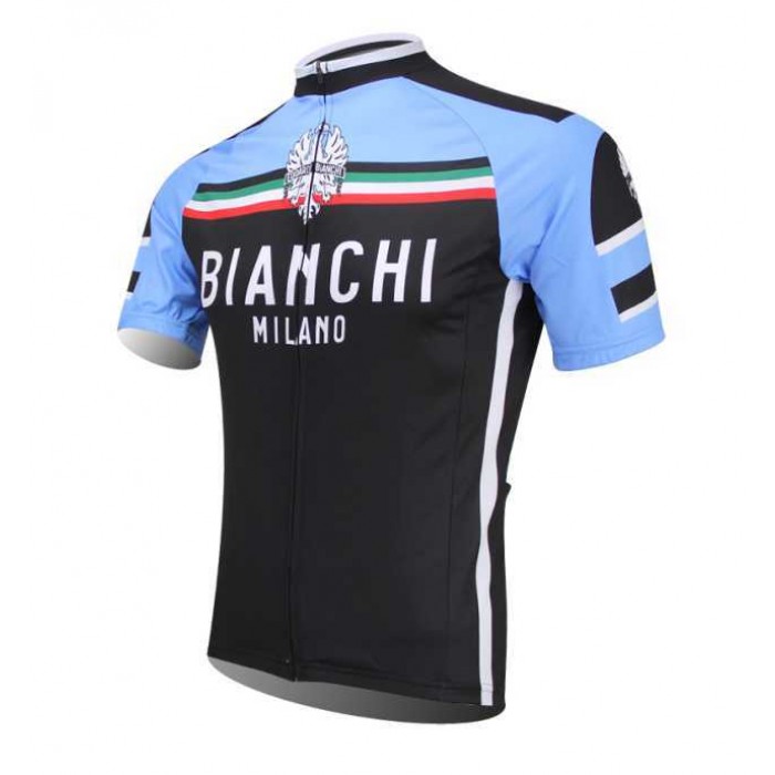 Bianchi 2014 Wielershirt Met Korte Mouwen Zwart Blauw
