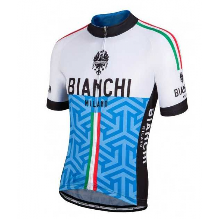 2017 Milano Bianchi Wielershirt Met Korte Mouwen 008