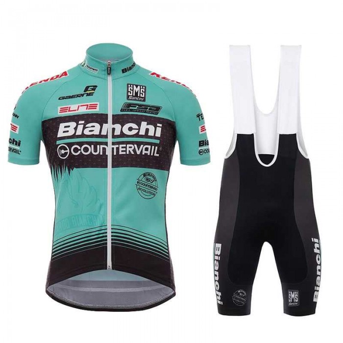 2017 Bianchi Countervail Wielershirt Korte Fietsbroeken Bib