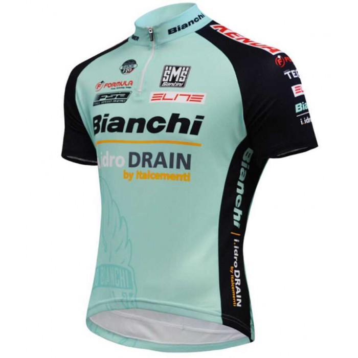 Bianchi Idro Drain 2015 Wielershirt Met Korte Mouwen