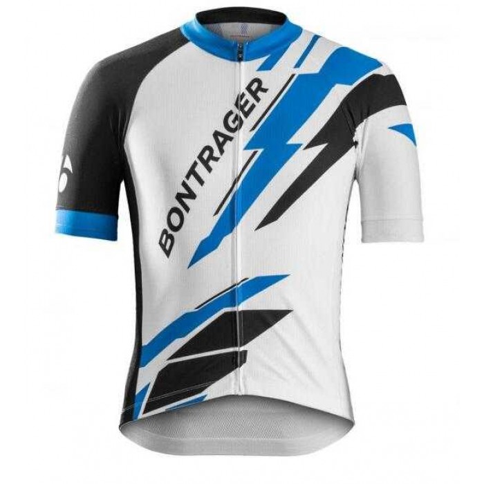 2016 Bontrager Wielerkleding Wielershirt Korte Mouw Wit Blauw