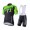 2016 Cannondale Groen Zwart Fietskleding Set Fietsshirt Met Korte Mouwen+Korte Koersbroek