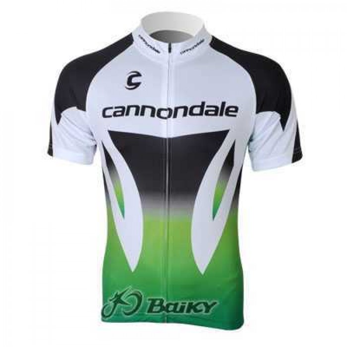 Cannondale Outlet Wielershirt Met Korte Mouwen Wit Zwart Groen