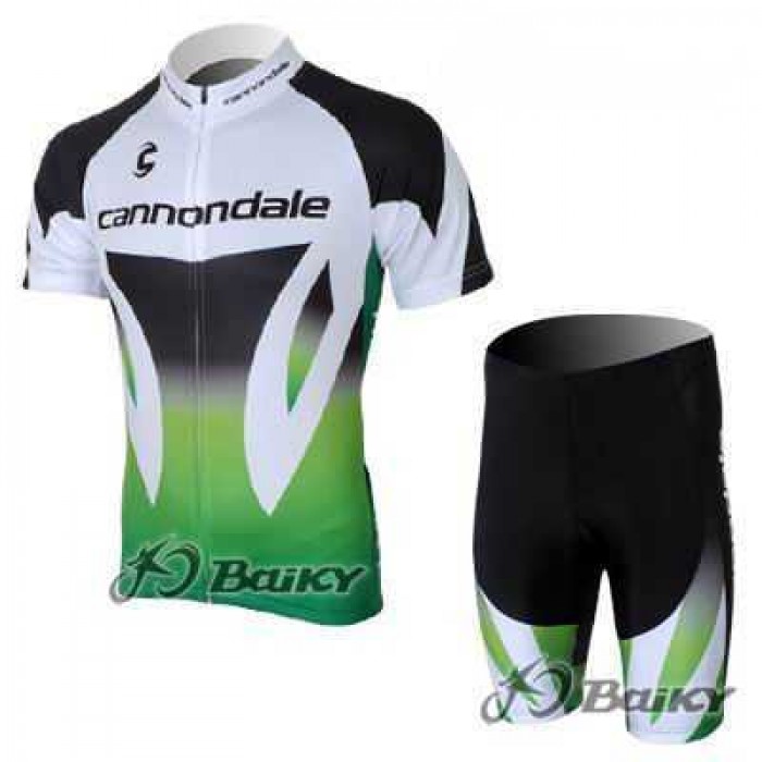 Cannondale Fietskleding Wielershirts Korte Mouw+Fietsbroekje Wit