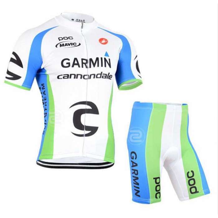 2015 Garmin Cannondale Fietskleding Wielershirt Korte+Korte Fietsbroeken