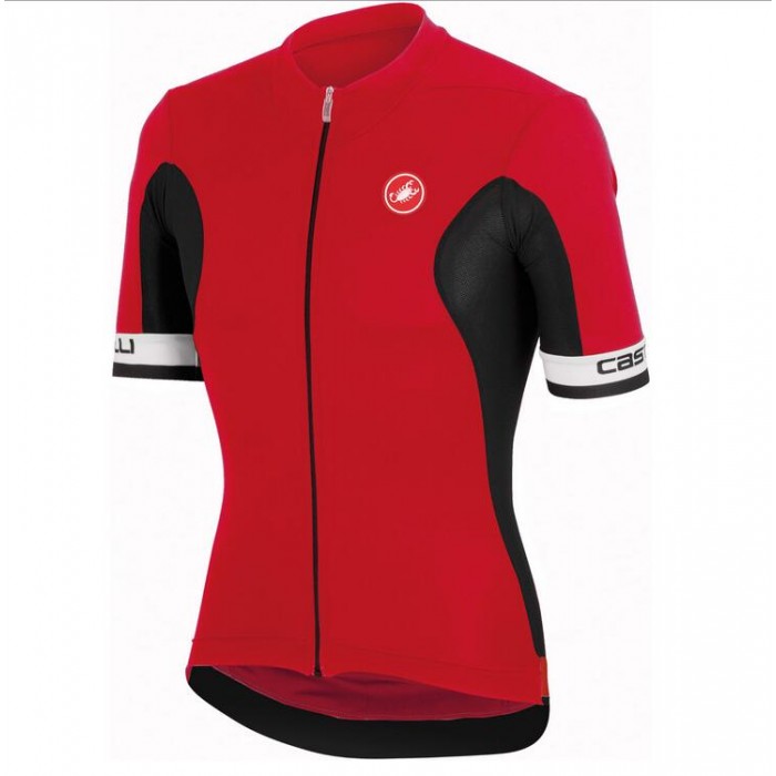 2016 Castelli Volata Wielershirt Korte Mouw Rood