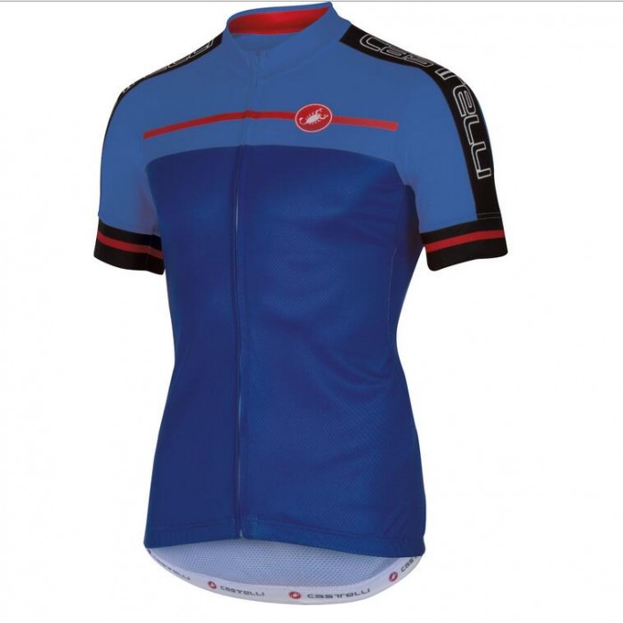 2016 Castelli Velocissimo Wielershirt Korte Mouw Blauw