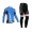 Castelli 2014 Wielerkleding Set Wielershirt Lange Mouw+Lange Fietsbroeken Blauw