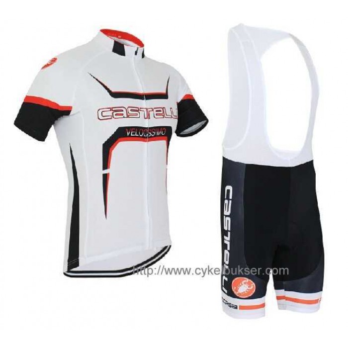 Castelli Velocissimo Tour Fietskleding Set Fietsshirt Met Korte Mouwen+Korte Koersbroek