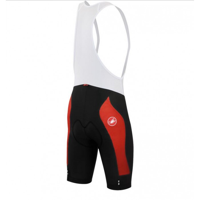 2016 Castelli Evoluzione Korte Fietsbroeken Bib Rood