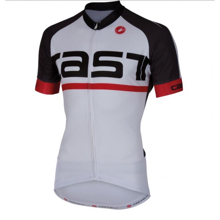 2016 Castelli Meta Wielershirt Korte Mouw Zwart Wit