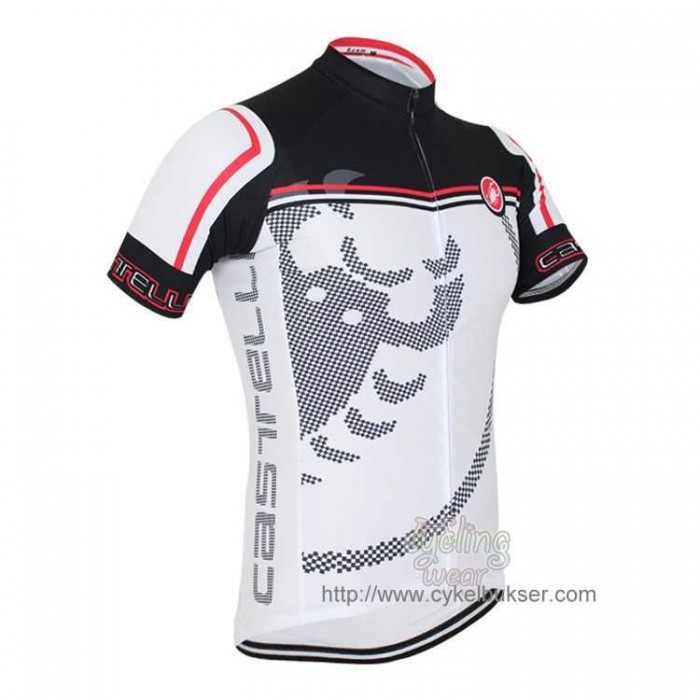 Castelli Velocissimo Giro Wielershirt Met Korte Mouwen Wit