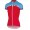 2016 Castelli Vrouwen Duello Wielershirt Korte Mouw Rood Blauw